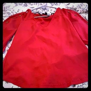 Red blouse